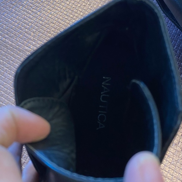 Black Nautica Ankle Boot Wedges - Picture 6 of 6